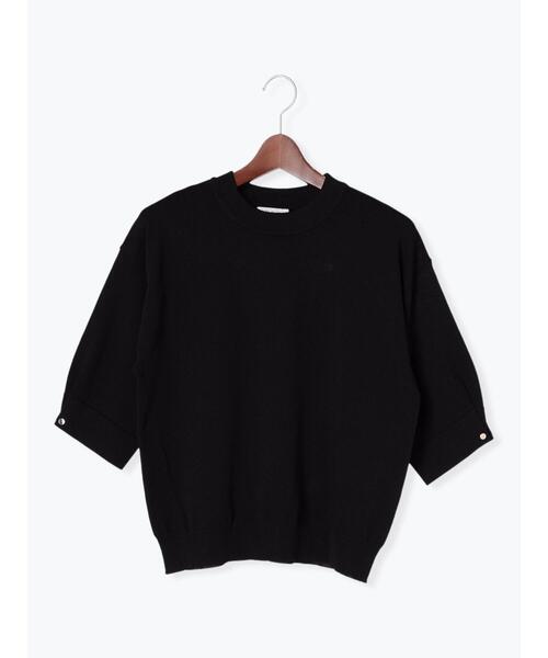 Te chichi TERRASSE(テチチテラス)の「袖タックボタンニット(ニット/セーター・レディース・ベージュ/ブルー/ブラック/レッド・F)」の15枚目の写真