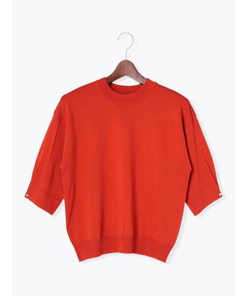 Te chichi TERRASSE(テチチテラス)の「袖タックボタンニット(ニット/セーター・レディース・ベージュ/ブルー/ブラック/レッド・F)」の16枚目の写真