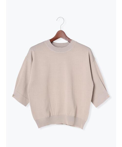 Te chichi TERRASSE(テチチテラス)の「袖タックボタンニット(ニット/セーター・レディース・ベージュ/ブルー/ブラック/レッド・F)」の17枚目の写真