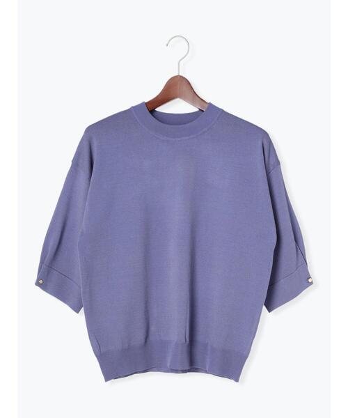 Te chichi TERRASSE(テチチテラス)の「袖タックボタンニット(ニット/セーター・レディース・ベージュ/ブルー/ブラック/レッド・F)」の18枚目の写真