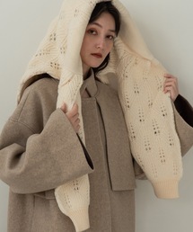 lawgy スタンドネックレザーカフコート lawgy（ラウジー）の「stand neck leather cuff coat / スタンド
