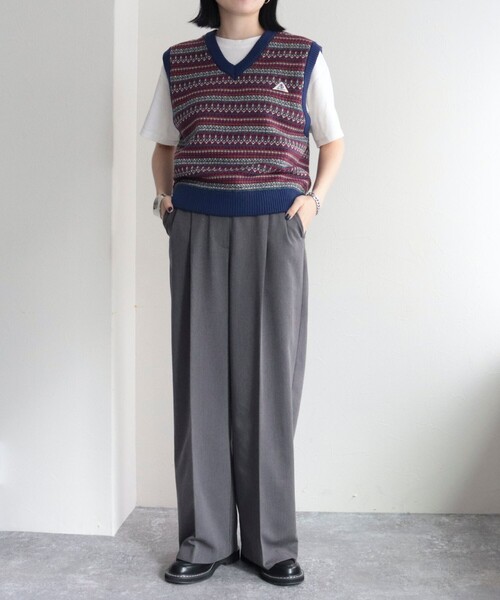 GEVACO(ゲバコ)の「【GEVACO/ゲバコ】ジャガードニットベスト(ベスト・レディース・ベージュ系その他/ブルー系その他/ホワイト系その他・38)」の17枚目の写真