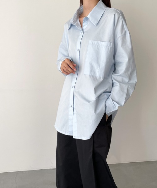 CANAL JEAN（キャナルジーン）の「El mar　バックデザインシャツ（シャツ/ブラウス・レディース・ホワイト/サックスブルー・ONE SIZE）」の6枚目の写真