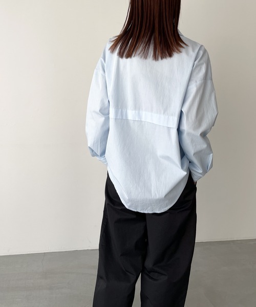 CANAL JEAN（キャナルジーン）の「El mar　バックデザインシャツ（シャツ/ブラウス・レディース・ホワイト/サックスブルー・ONE SIZE）」の7枚目の写真