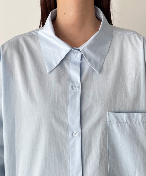 CANAL JEAN（キャナルジーン）の「El mar　バックデザインシャツ（シャツ/ブラウス・レディース・ホワイト/サックスブルー・ONE SIZE）」の12枚目の写真