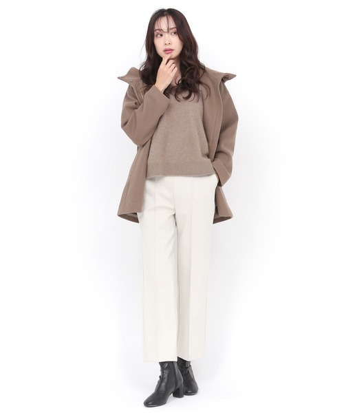 Elura（エルーラ）の「軽ラクリッチポンチョコート（ポンチョ・レディース・ブラウン系その他/ダークブラウン/ベージュ・SMALL/MEDIUM/LARGE）」の15枚目の写真