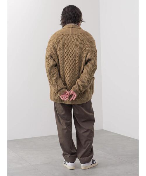 CRAFT STANDARD BOUTIQUE(クラフトスタンダードブティック)の「【男女兼用】ショールカラーカーディガン(カーディガン/ボレロ・メンズ・アイボリー/ダークブラウン/モカ・L/M)」の19枚目の写真
