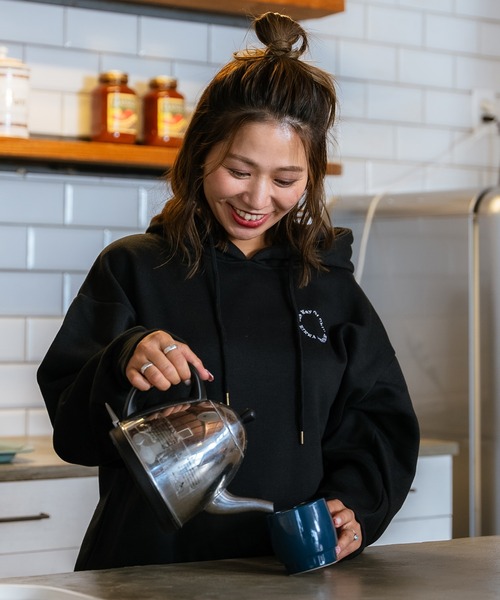 RIKKA FEMME(リッカファーム)の「RIKKA FEMME/リッカファム パーカー オーバーサイズ DESI RF23FW17(パーカー・レディース・ブラック/アイボリー・FREE)」の16枚目の写真