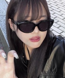 DEVICE | オーバル キャットアイ カラーレンズ サングラス Y2K(サングラス)