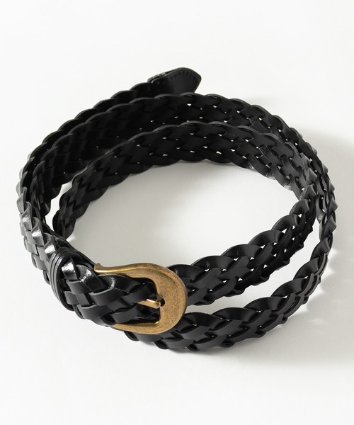 MUHET（ミュエータ）の「編み込みメッシュベルト（ベルト・レディース・ブラック/ダークブラウン・FREE）」の11枚目の写真