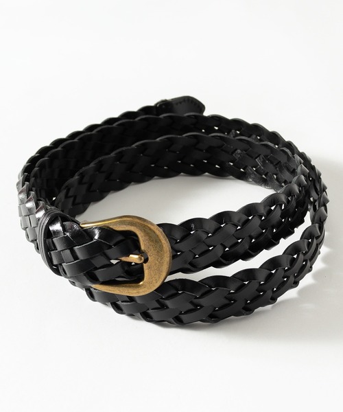 MUHET（ミュエータ）の「編み込みメッシュベルト（ベルト・レディース・ブラック/ダークブラウン・FREE）」の12枚目の写真