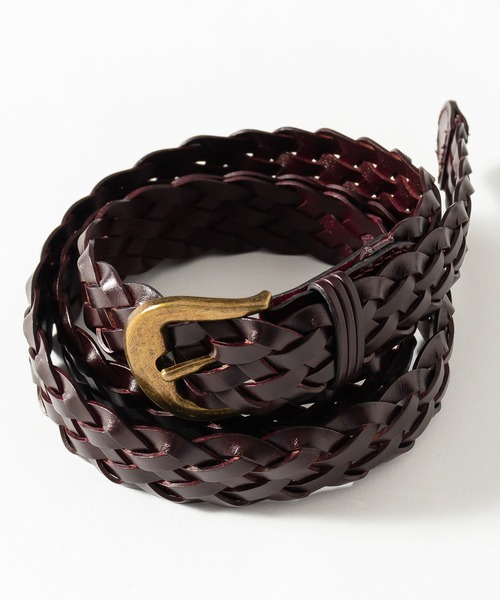 MUHET（ミュエータ）の「編み込みメッシュベルト（ベルト・レディース・ブラック/ダークブラウン・FREE）」の20枚目の写真