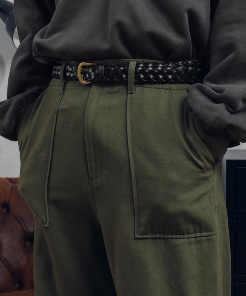 MUHET（ミュエータ）の「編み込みメッシュベルト（ベルト・レディース・ブラック/ダークブラウン・FREE）」の17枚目の写真