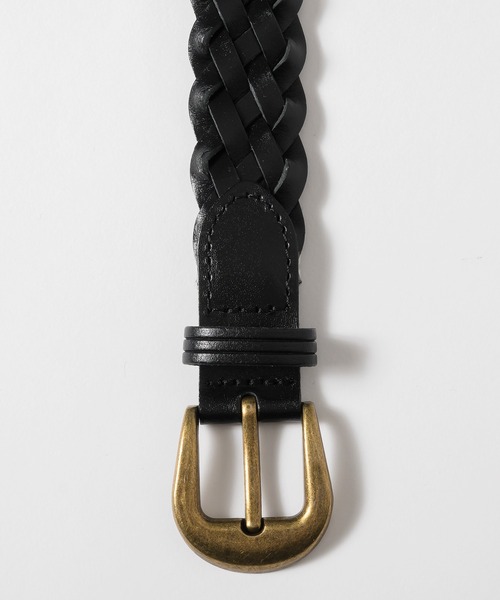 MUHET（ミュエータ）の「編み込みメッシュベルト（ベルト・レディース・ブラック/ダークブラウン・FREE）」の3枚目の写真