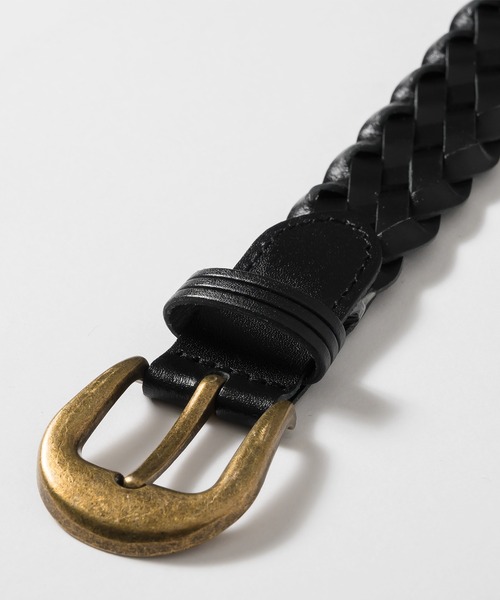 MUHET（ミュエータ）の「編み込みメッシュベルト（ベルト・レディース・ブラック/ダークブラウン・FREE）」の9枚目の写真