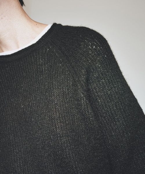 Charles Chaton（シャルルシャトン）の「【MIJEONG PARK/ミジョン・パーク】MOHAIR BLEND CREW NECK KNIT（ニット/セーター・レディース・ブラック・X-SMALL）」の2枚目の写真