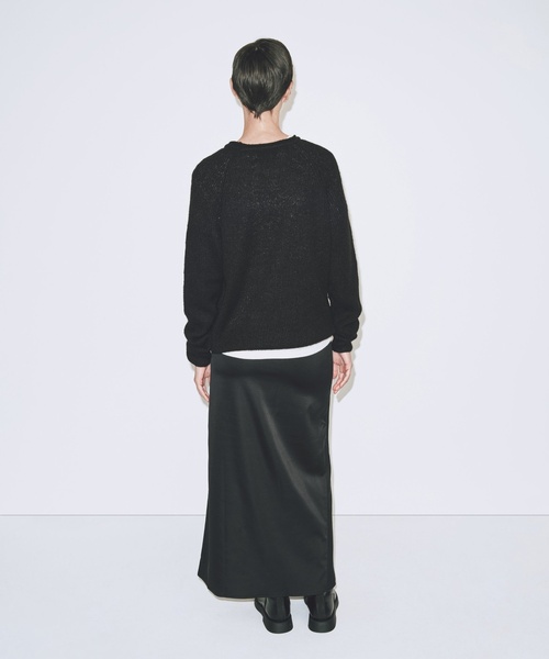 Charles Chaton（シャルルシャトン）の「【MIJEONG PARK/ミジョン・パーク】MOHAIR BLEND CREW NECK KNIT（ニット/セーター・レディース・ブラック・X-SMALL）」の3枚目の写真