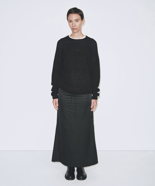 Charles Chaton（シャルルシャトン）の「【MIJEONG PARK/ミジョン・パーク】MOHAIR BLEND CREW NECK KNIT（ニット/セーター・レディース・ブラック・X-SMALL）」の4枚目の写真