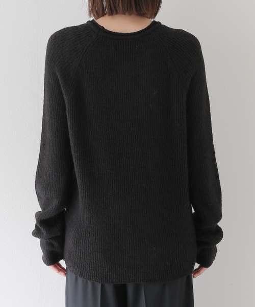 Charles Chaton（シャルルシャトン）の「【MIJEONG PARK/ミジョン・パーク】MOHAIR BLEND CREW NECK KNIT（ニット/セーター・レディース・ブラック・X-SMALL）」の10枚目の写真