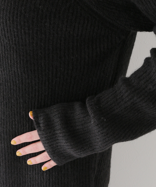 Charles Chaton（シャルルシャトン）の「【MIJEONG PARK/ミジョン・パーク】MOHAIR BLEND CREW NECK KNIT（ニット/セーター・レディース・ブラック・X-SMALL）」の14枚目の写真