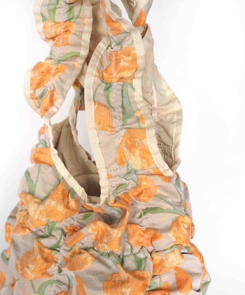 Casselini（キャセリーニ）の「Casselini(キャセリーニ)スクエアギャザートート（トートバッグ・レディース・マルチ/ベージュ/ブラック・FREE）」の11枚目の写真