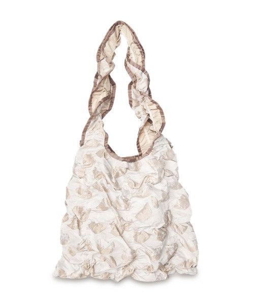 Casselini（キャセリーニ）の「Casselini(キャセリーニ)スクエアギャザートート（トートバッグ・レディース・マルチ/ベージュ/ブラック・FREE）」の15枚目の写真