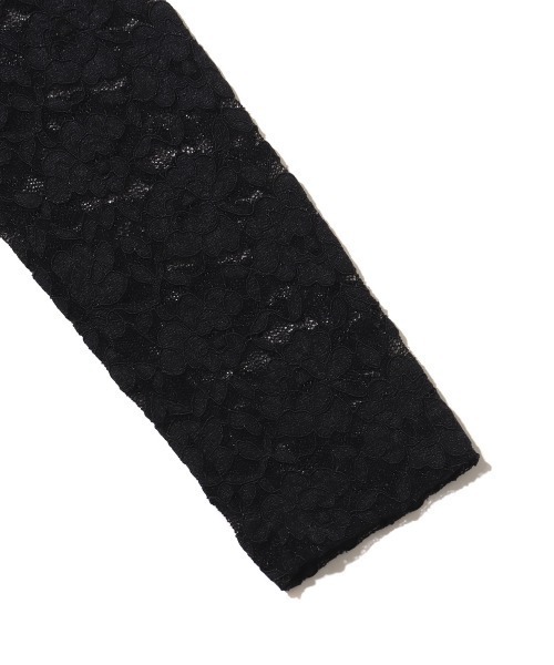 atmos pink(アトモスピンク)の「atmos pink シャーリング レース トップス(その他トップス・レディース・ホワイト/ブラック・FREE)」の7枚目の写真