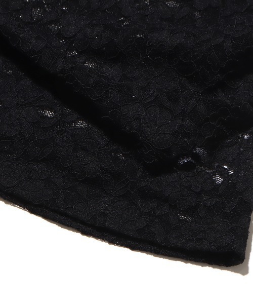 atmos pink(アトモスピンク)の「atmos pink シャーリング レース トップス(その他トップス・レディース・ホワイト/ブラック・FREE)」の9枚目の写真