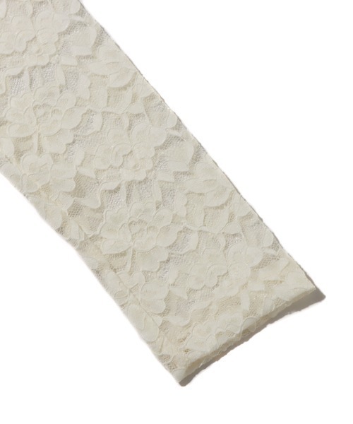 atmos pink(アトモスピンク)の「atmos pink シャーリング レース トップス(その他トップス・レディース・ホワイト/ブラック・FREE)」の8枚目の写真