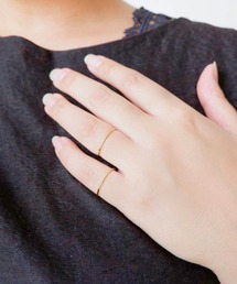 CERCA（チェルカ）の「SARINOHANA/シンプルゴールドリング/14金ゴールドフィルド（リング）」