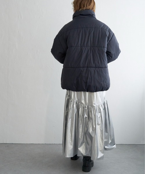 notch.(ノッチ)の「パデッドジャケット(ダウンジャケット/コート・レディース・ベージュ/ブラック/ネイビー・M)」の12枚目の写真