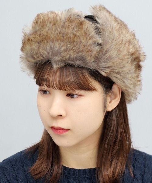 A.M.S.（エーエムエス）の「選べる3素材 ポリエステル×ファー・ポリエステル×ミックスファー・キャンバス×ボア フライトキャップ（キャップ・メンズ・ブラック/ブラック系その他2/カーキ/グリーン系その他/ブラック系その他/ホワイト系その他2・FREE）」の15枚目の写真