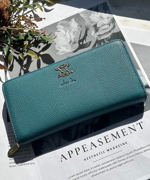 dazzlin(ダズリン)の「dazzlin/ダズリン スクエアロゴ ラウンドロングウォレット(財布・レディース・ブラウン/ローズ/ベージュ系その他/グリーン/ベージュ/ブルーグレー/ボルドー/アイボリー/ブラック・FREE)」の8枚目の写真