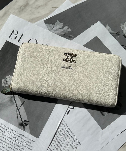 dazzlin(ダズリン)の「dazzlin/ダズリン スクエアロゴ ラウンドロングウォレット(財布・レディース・ブラウン/ローズ/ベージュ系その他/グリーン/ベージュ/ブルーグレー/ボルドー/アイボリー/ブラック・FREE)」の2枚目の写真