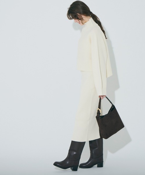 coca（coca）（コカ）の「＼新色追加／ニットセットアップワンピース（ワンピース・レディース・チャコール/グレイッシュベージュ/アイボリー・ONE SIZE/M/L）」の22枚目の写真