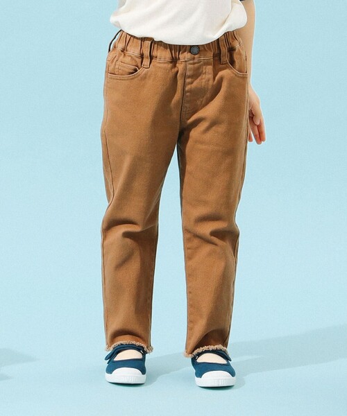 B:MING by BEAMS(ビーミングバイビームス)の「B:MING by BEAMS / らくらく カットオフ クロップド パンツ(100~140cm)(その他パンツ・キッズ・ベージュ/ナチュラル/インディゴブルー・130/120/110/100/140)」の1枚目の写真