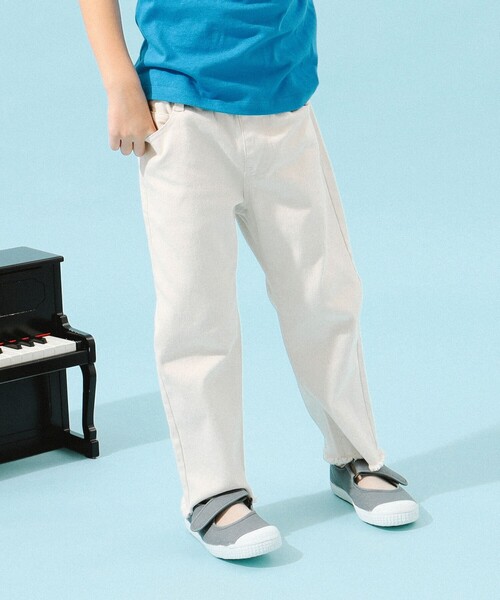 B:MING by BEAMS(ビーミングバイビームス)の「B:MING by BEAMS / らくらく カットオフ クロップド パンツ(100~140cm)(その他パンツ・キッズ・ベージュ/ナチュラル/インディゴブルー・130/120/110/100/140)」の2枚目の写真