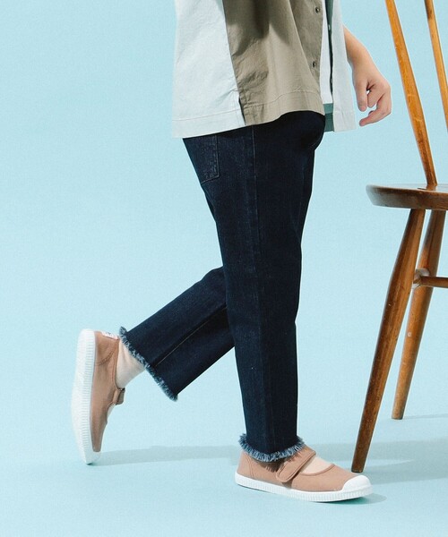 B:MING by BEAMS(ビーミングバイビームス)の「B:MING by BEAMS / らくらく カットオフ クロップド パンツ(100~140cm)(その他パンツ・キッズ・ベージュ/ナチュラル/インディゴブルー・130/120/110/100/140)」の8枚目の写真