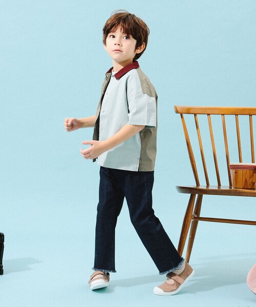 B:MING by BEAMS(ビーミングバイビームス)の「B:MING by BEAMS / らくらく カットオフ クロップド パンツ(100~140cm)(その他パンツ・キッズ・ベージュ/ナチュラル/インディゴブルー・130/120/110/100/140)」の16枚目の写真