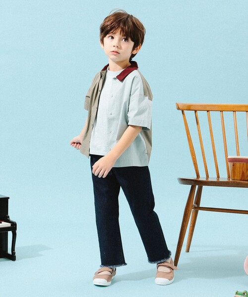 B:MING by BEAMS(ビーミングバイビームス)の「B:MING by BEAMS / らくらく カットオフ クロップド パンツ(100~140cm)(その他パンツ・キッズ・ベージュ/ナチュラル/インディゴブルー・130/120/110/100/140)」の17枚目の写真