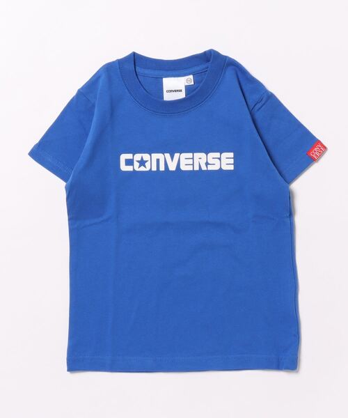 CONVERSE(コンバース)の「CONVERSE/コンバース フロッキープリント半袖Tシャツ(Tシャツ/カットソー・キッズ・ピンク/グリーン/オフホワイト/ロイヤルブルー・110/130/120)」の3枚目の写真