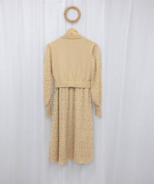 Miniministore(ミニミニストア)の「ニットワンピース ランタンスリーブ 上品(ワンピース・レディース・ブラウン/ベージュ/ブラック・フリー)」の16枚目の写真