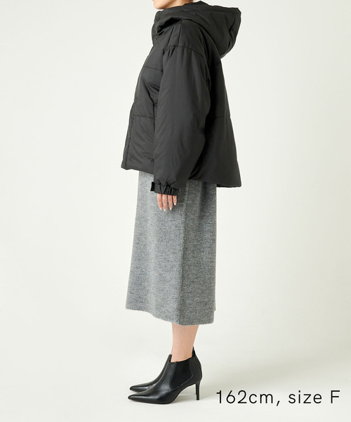 N.O.R.C（ノーク）の「中綿ショートコート（その他アウター・レディース・グレイッシュベージュ/ブラック/カーキ・フリー）」の7枚目の写真