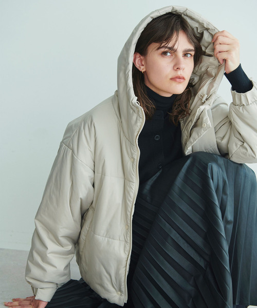 N.O.R.C（ノーク）の「中綿ショートコート（その他アウター・レディース・グレイッシュベージュ/ブラック/カーキ・フリー）」の22枚目の写真