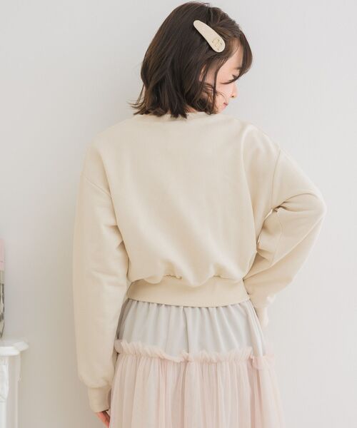 ems excite（エムズエキサイト）の「CAT裏毛トレーナー（Tシャツ/カットソー・レディース・ダークグレー/ナチュラル/ブルー・FREE）」の14枚目の写真