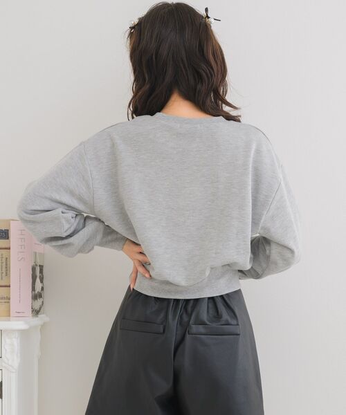 ems excite（エムズエキサイト）の「CAT裏毛トレーナー（Tシャツ/カットソー・レディース・ダークグレー/ナチュラル/ブルー・FREE）」の22枚目の写真