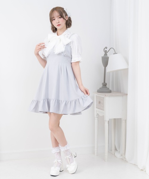 DearMyLove(ディアマイラブ)の「上品リボンパールスクエアトゥパンプス(パンプス・レディース・ブラック/ベビーピンク/ホワイト・23cm/24.5cm/22.5cm/25cm/23.5cm/25.5cm/24cm)」の12枚目の写真
