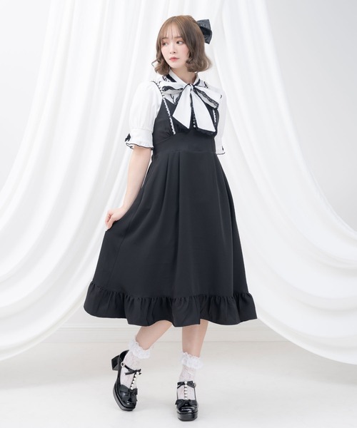 DearMyLove(ディアマイラブ)の「上品リボンパールスクエアトゥパンプス(パンプス・レディース・ブラック/ベビーピンク/ホワイト・23cm/24.5cm/22.5cm/25cm/23.5cm/25.5cm/24cm)」の6枚目の写真