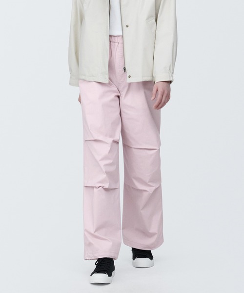 無印良品（ムジルシリョウヒン）の「婦人　パラシュートイージーパンツ（その他パンツ・レディース・オフホワイト/チャコールグレー/ダークグリーン/ブラック/ライトピンク・XS/S/M/XL/L）」の5枚目の写真