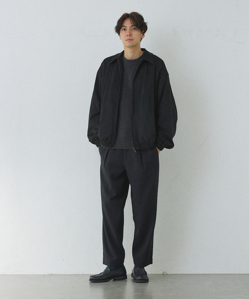 417 EDIFICE（フォーワンセブンエディフィス）の「【LANATEC / ラナテック】ウーリーカルゼタックイージーパンツ（スラックス・メンズ・カーキ/ブラウン/ブラック/ボルドー/ベージュ・SMALL/MEDIUM/LARGE）」の6枚目の写真